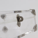 LOUIS VUITTON Monogram Love Message Mini Trunk plastic Clear M99079 Auth 176089-8