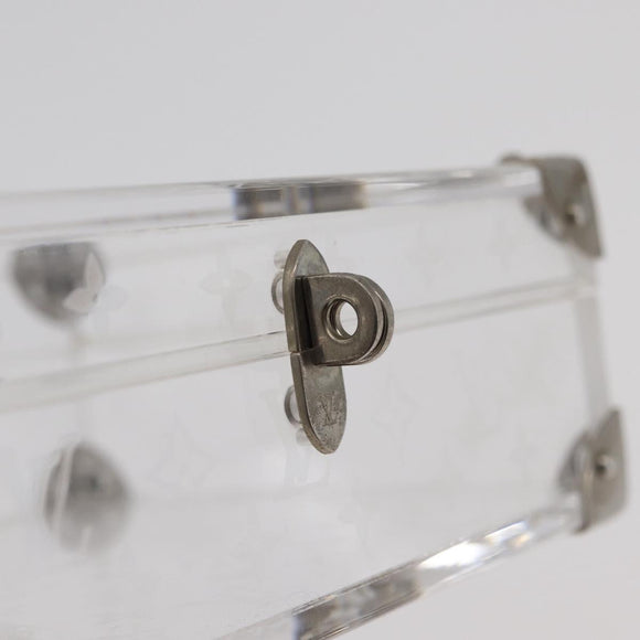 LOUIS VUITTON Monogram Love Message Mini Trunk plastic Clear M99079 Auth 176089