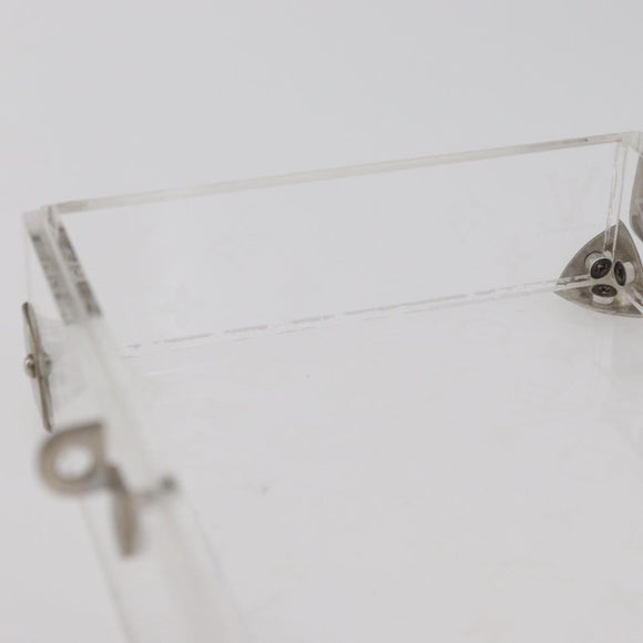 LOUIS VUITTON Monogram Love Message Mini Trunk plastic Clear M99079 Auth 176089