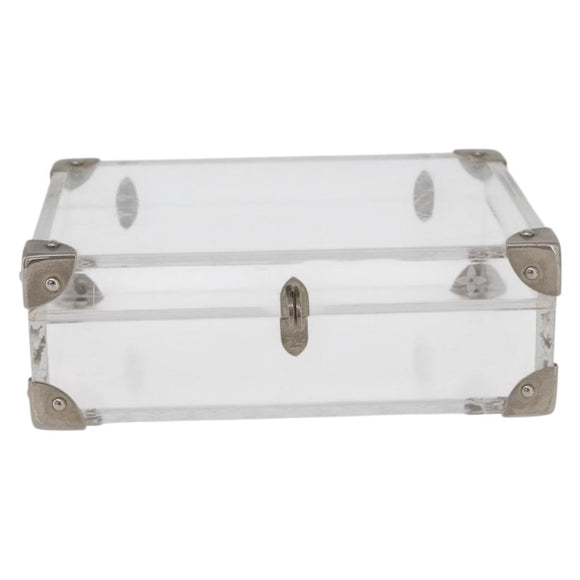LOUIS VUITTON Monogram Love Message Mini Trunk plastic Clear M99079 Auth 176089