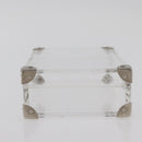 LOUIS VUITTON Monogram Love Message Mini Trunk plastic Clear M99079 Auth 176089-3