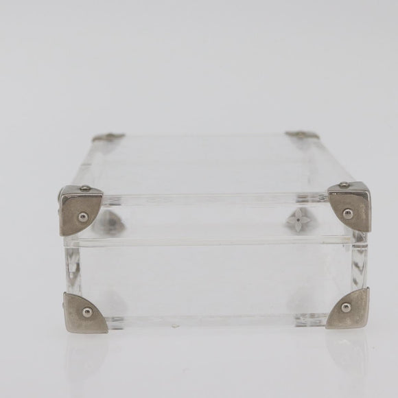 LOUIS VUITTON Monogram Love Message Mini Trunk plastic Clear M99079 Auth 176089