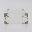 LOUIS VUITTON Monogram Love Message Mini Trunk plastic Clear M99079 Auth 176089-4
