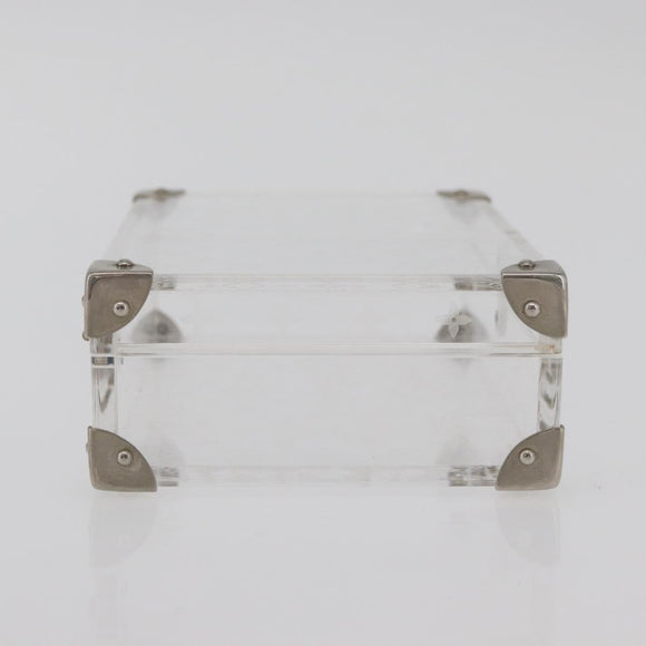 LOUIS VUITTON Monogram Love Message Mini Trunk plastic Clear M99079 Auth 176089