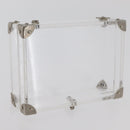 LOUIS VUITTON Monogram Love Message Mini Trunk plastic Clear M99079 Auth 176089-5