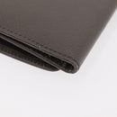 PRADA Safiano leather Wallet Gray Gold Auth 176090A-16
