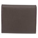 PRADA Safiano leather Wallet Gray Gold Auth 176090A-2