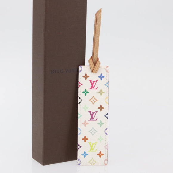LOUIS VUITTON Multicolor Mark Page Kadu Bookmark White M99196 LV Auth 176092A