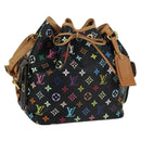 LOUIS VUITTON Monogram Multicolor Petit Noe Bag Black M42230 LV Auth 176094V-1