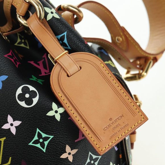 LOUIS VUITTON Monogram Multicolor Petit Noe Bag Black M42230 LV Auth 176094V