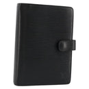 LOUIS VUITTON Epi Agenda MM Day Planner Cover Black R20042 LV Auth 176102A-1