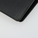 LOUIS VUITTON Epi Agenda MM Day Planner Cover Black R20042 LV Auth 176102A-16