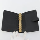 LOUIS VUITTON Epi Agenda MM Day Planner Cover Black R20042 LV Auth 176102A-9
