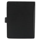 LOUIS VUITTON Epi Agenda MM Day Planner Cover Black R20042 LV Auth 176102A-2