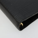 LOUIS VUITTON Epi Agenda MM Day Planner Cover Black R20042 LV Auth 176102A-14