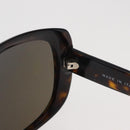 CHANEL COCO Mark Sunglasses plastic Black CC Auth 176107-12