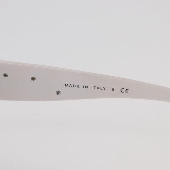 CHANEL Camelia Sunglasses Plastic White 5186-A CC Auth 176109A