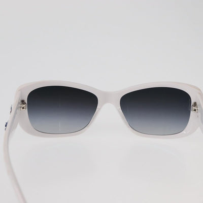 CHANEL Camelia Sunglasses Plastic White 5186-A CC Auth 176109A - 0