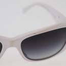 CHANEL Camelia Sunglasses Plastic White 5186-A CC Auth 176109A-5