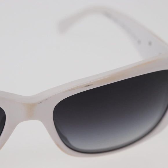 CHANEL Camelia Sunglasses Plastic White 5186-A CC Auth 176109A