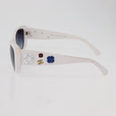 CHANEL Camelia Sunglasses Plastic White 5186-A CC Auth 176109A-8