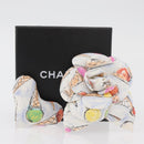 CHANEL Camelia Brooch Cotton Multicolor CC Auth 176110A-10