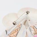 CHANEL Camelia Brooch Cotton Multicolor CC Auth 176110A-4