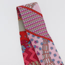 BVLGARI Scarf Silk Red Auth 176112A-6