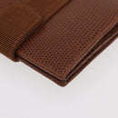 Salvatore Ferragamo Vala Wallet Leather Brown Gold Auth 176113A-11