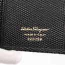 Salvatore Ferragamo Vala Long Wallet Leather Black Gold Auth 176114A-11