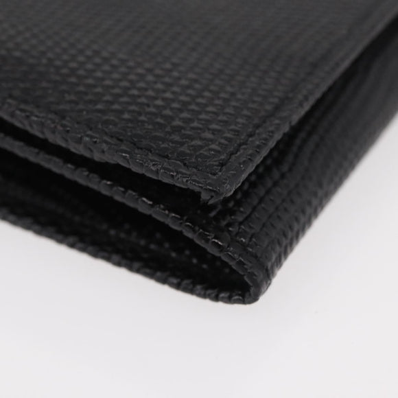 Salvatore Ferragamo Vala Long Wallet Leather Black Gold Auth 176114A