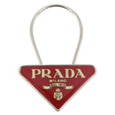 PRADA Key Ring metal Red M285 Auth 176117A-2