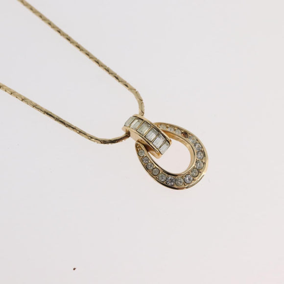Christian Dior Necklace metal 3 Set Gold Tone Auth 176122