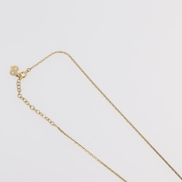 Christian Dior Necklace metal 3 Set Gold Tone Auth 176122