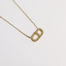 Christian Dior Necklace metal 3 Set Gold Tone Auth 176122-19