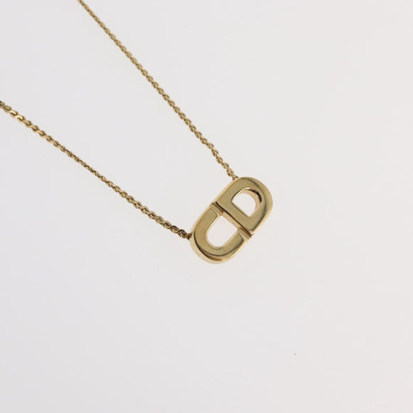 Christian Dior Necklace metal 3 Set Gold Tone Auth 176122