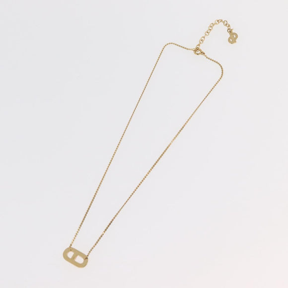 Christian Dior Necklace metal 3 Set Gold Tone Auth 176122