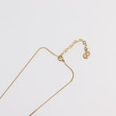 Christian Dior Necklace metal 3 Set Gold Tone Auth 176122-25