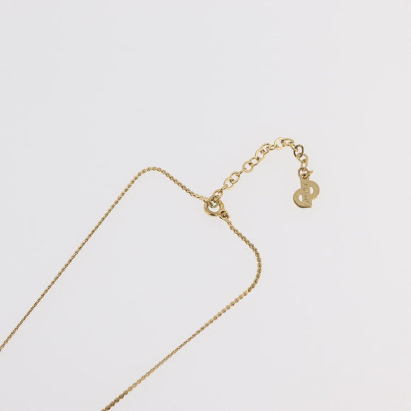 Christian Dior Necklace metal 3 Set Gold Tone Auth 176122
