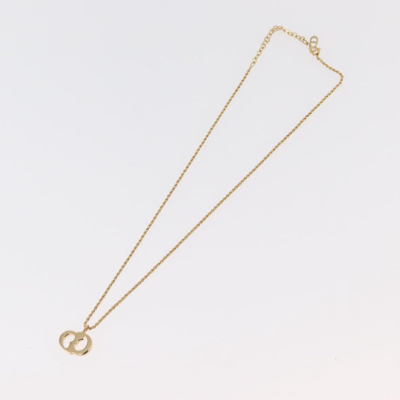 Christian Dior Necklace metal 3 Set Gold Tone Auth 176122