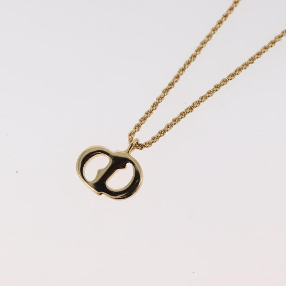 Christian Dior Necklace metal 3 Set Gold Tone Auth 176122