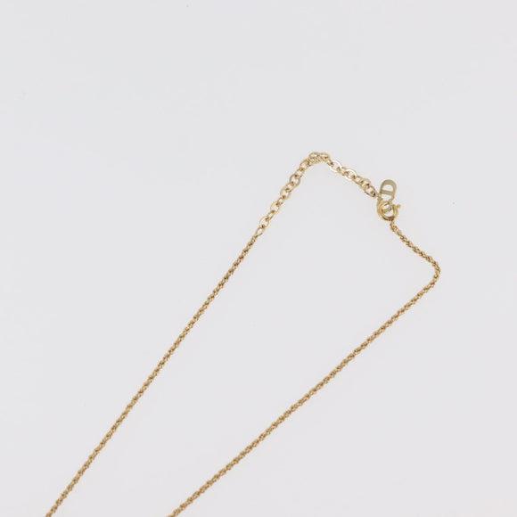 Christian Dior Necklace metal 3 Set Gold Tone Auth 176122