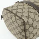GUCCI GG Supreme Web Sherry Line Hand Bag PVC Beige Gold 010 378 Auth 176130-14