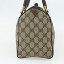GUCCI GG Supreme Web Sherry Line Hand Bag PVC Beige Gold 010 378 Auth 176130-3