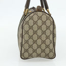GUCCI GG Supreme Web Sherry Line Hand Bag PVC Beige Gold 010 378 Auth 176130-4