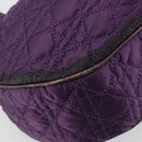 Christian Dior Canage Hand Bag Nylon Purple Silver Auth 176132-14