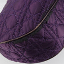 Christian Dior Canage Hand Bag Nylon Purple Silver Auth 176132-16