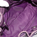 Christian Dior Canage Hand Bag Nylon Purple Silver Auth 176132-11