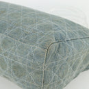 Christian Dior Canage Handtasche Jeansblau Silber Auth 176133-15