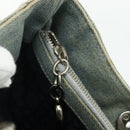 Christian Dior Canage Handtasche Jeansblau Silber Auth 176133-22